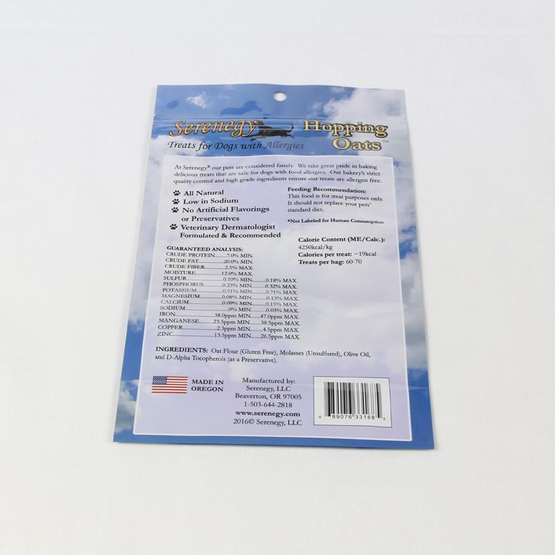 Pet Food Packaging Bag With Zipper Dog Food Bags