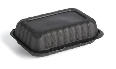 Black and White 9x6 Inch Food Box Black and White 9x6 Inch Food Box